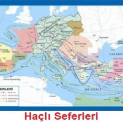 Tarih Haritası Haçlı Seferleri