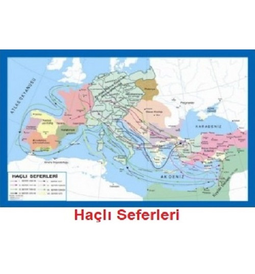 Tarih Haritası Haçlı Seferleri