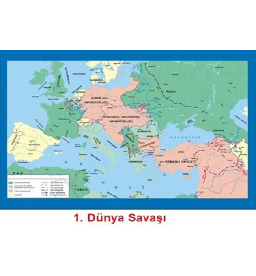 Tarih Haritası 1. Dünya Savaşı