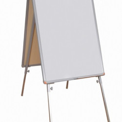 40x55cm Çift Yüzlü Çatı Tipi Beyaz Yazı Tahta