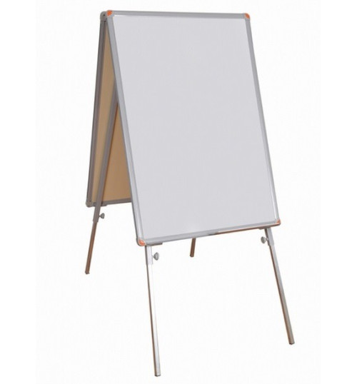 60x85cm Çift Yüzlü Çatı Tipi Beyaz Yazı Tahta