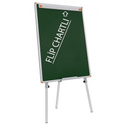 Teleskopik Ayaklı Flip Chart Yeşil Yazı Tahtası 65x100 cm