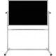 120x140cm Çift Taraflı Tekerlekli Laminant Siyah Yazı Tahtası