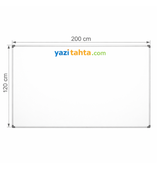 120x200 cm Klasik Beyaz Yazı Tahta Duvara Monte