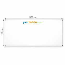 Manyetik Beyaz Yazı Tahtası 120x300cm