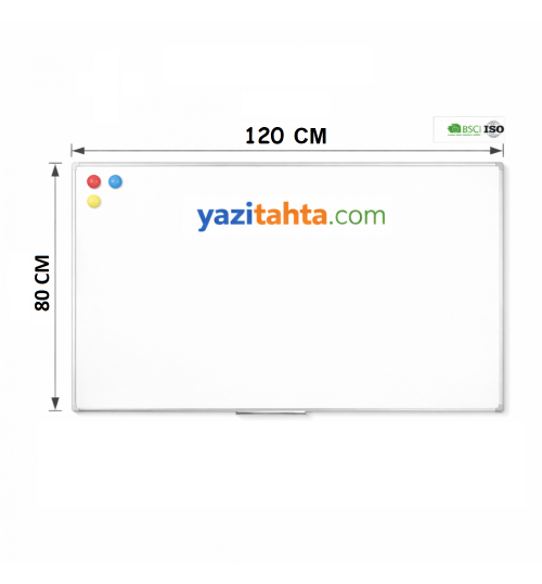 Manyetik Beyaz Yazı Tahtası 80x120cm