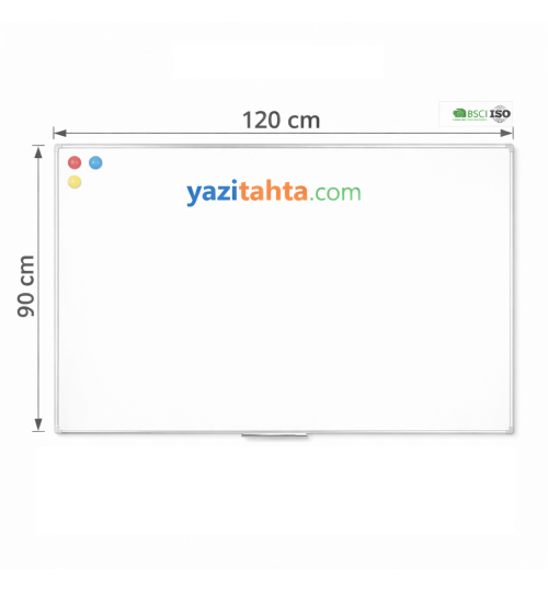 Manyetik Beyaz Yazı Tahtası 90x120cm