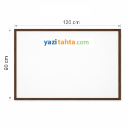 90x120cm MDF Çerçeveli Laminant Beyaz Yazı Tahtası
