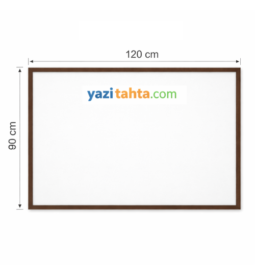 90x120cm MDF Çerçeveli Laminant Beyaz Yazı Tahtası