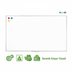 60x90 cm Seramik Çelik Beyaz Emaye Yazı Tahtası