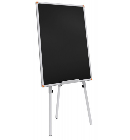Teleskopik Ayaklı Siyah Flip Chart Yazı Tahtası 65x100 cm