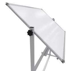 Çift Taraflı Tekerlekli Mobil Yazı Tahtası 80x120cm