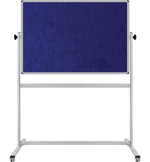 Kumaş Kaplı Pano Çift Taraflı Mobil 90x120cm