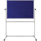 Kumaş Kaplı Pano Çift Taraflı Mobil 90x120cm